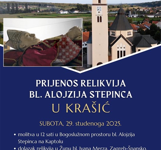 Prijenos relikvija bl. Alojzija Stepinca u Krašić